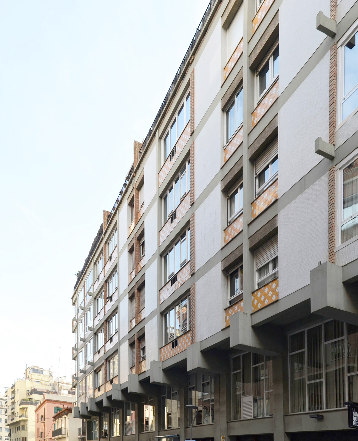 Projekt apartamentowca 1964-70 przy Via Augusta-Brusi-Sant Elies Barcelona